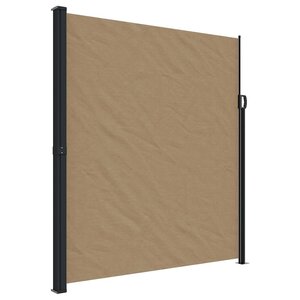 vidaXL Auvent latéral rétractable taupe 220x600 cm