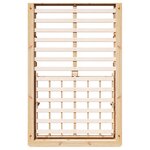vidaXL Cadre de Lit Rangement Élevé  140 x 200 cm en Pin Massif