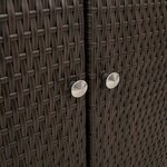 vidaXL Armoire de rangement avec porte Marron 100 x 36 x 102 cm Rotin