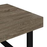 vidaXL Table basse Gris et noir 120x60x40 cm MDF et fer