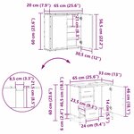 vidaXL Ensemble de mobilier de salle de bain 2 Pièces Bois ancien