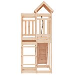 vidaXL Maisonnette de jeu avec mur d'escalade bois massif de pin