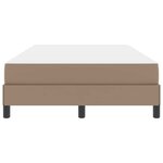 vidaXL Cadre de lit avec matelas Cappuccino 120 x 190 cm tissu