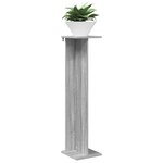 vidaXL Support de Plante Sonoma gris 25 x 25 5 x 100 5 cm