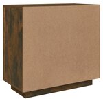 vidaXL Buffet Chêne fumé 80x40x75 cm Bois d'ingénierie