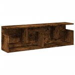 vidaXL Armoire murale 100x20x30 cm chêne fumé bois d'ingénierie