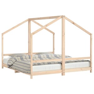vidaXL Cadre de lit pour enfants 2x(90x200) cm bois de pin massif