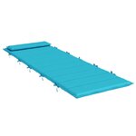 vidaXL Coussin de transat ensoleillé Turquoise 178 x 60 x 4 cm