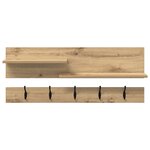 vidaXL Porte-manteau mural chêne artisanal 90 x 15 x 36 cm