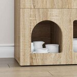 vidaXL Buffet Chêne Sonoma 80 5 x 35 x 59 cm Bois d'ingénierie