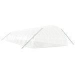vidaXL Serre avec cadre en acier blanc 108 m² 18x6x2 85 m