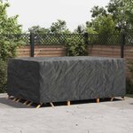vidaXL Housse pour mobilier d'extérieur Noir 280 x 204 x 106 cm 600D