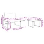 Ensemble de canapés de jardin 2 pièces vidaXL avec coussins anthracite pour une personne