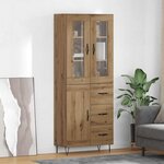 vidaXL Haut Armoire avec tiroir Chêne artisanal 69 5 x 34 x 180 cm