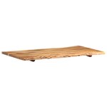 vidaXL Dessus de table Bois d'acacia massif 100x(50-60)x2 5 cm