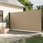 vidaXL Auvent latéral rétractable beige 200x600 cm