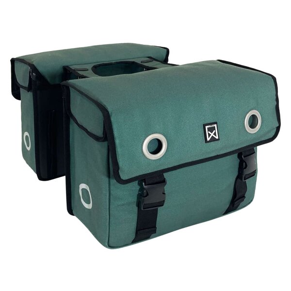 Willex Sacoches de vélo 40 L toile vert