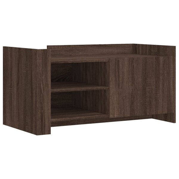 vidaXL Table basse chêne marron 100x50x50 cm bois d'ingénierie