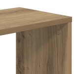 vidaXL Bibliothèque 5 niveaux chêne artisanal bois ingénierie