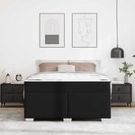 vidaXL Cadre de lit Noir 140 x 200 cm Faux cuir
