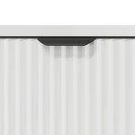 vidaXL Ensemble de mobilier de salle de bain 3 Pièces Blanc brillant