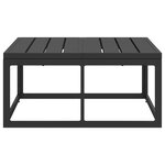 vidaXL Mobilier de jardin Noir Aluminium