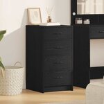 vidaXL Buffet Chêne Noir 40x41x75 cm Bois d'ingénierie