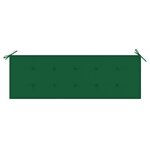 vidaXL Banc de jardin 3 places avec coussin 150 cm Bois d'eucalyptus