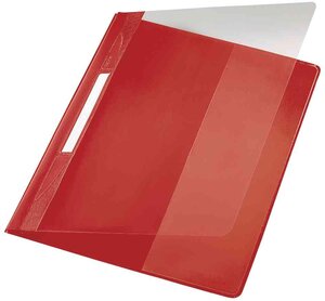 Chemise à lamelles EXQUISIT Format A4+ PVC Rouge LEITZ