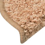 vidaXL Tapis de marches d'escalier 15 Pièces Doré 56x17x3 cm