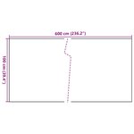 vidaXL Paravent de balcon marron clair 600x100 cm résine tressée
