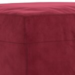 Banc banquette rouge bordeau x 70 x 35 x 41 cm velours 02_0010484