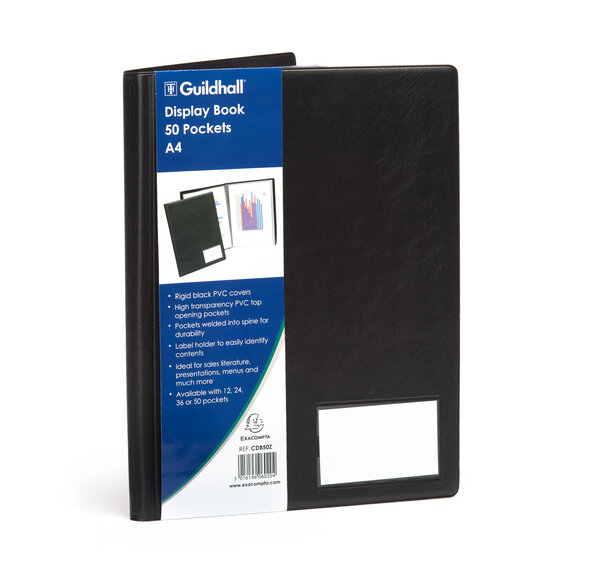 Protège-documents Premium Pvc Goldline® 100 Vues - A4 - Noir - X 2 - Exacompta