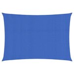 vidaXL Voile d'ombrage 160 g/m² rectangulaire bleu 3x4 5 m PEHD