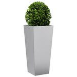 vidaXL Jardinières 2 Pièces 35x35x75 cm acier galvanisé
