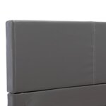 vidaXL Cadre de lit Gris Similicuir 160x200 cm