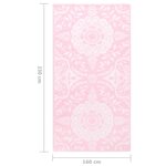 vidaXL Tapis d'extérieur Rose 160x230 cm PP