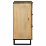 vidaXL Vaisselier 60x33 5x75 cm en bois de manguier massif