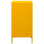 vidaXL Buffet jaune moutarde 35x39x73 5 cm acier laminé à froid
