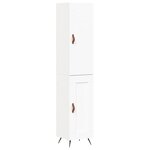 vidaXL Buffet haut Blanc 34 5x34x180 cm Bois d'ingénierie