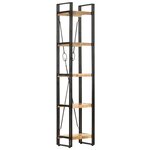 vidaXL Bibliothèque à 5 niveaux 40x30x180 cm Bois de manguier massif