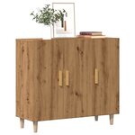 vidaXL Buffet chêne artisanal 90x34x80 cm bois d'ingénierie
