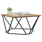 vidaXL Table basse Chêne artisanal 80 x 80 x 45 cm
