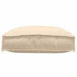 vidaXL Coussin pour assise de palette 4 Pièces Beige 40 x 40 x 8 cm