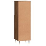 vidaXL Armoire de bain chêne marron 30x30x100 cm bois d'ingénierie