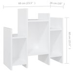 vidaXL Armoire latérale Blanc 60x26x60 cm Aggloméré