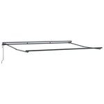 vidaXL Cadre de store rétractable électrique Anthracite 4 × 3 5 m