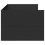 vidaXL Lit de jour avec tiroirs noir 90x200 cm bois d'ingénierie