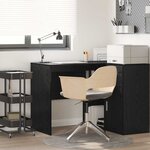 vidaXL Bureau Chêne noir 102 x 50 x 75 cm Bois d'ingénierie