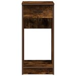 vidaXL Support de tour d'ordinateur et tiroir chêne fumé 35x45x77 cm